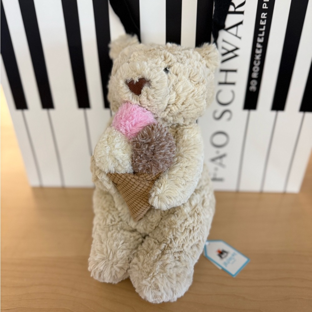 Jellycat Oatus Bear • NYC EXCLUSIVE • NWT • Bartholomew Bear Ice Cream